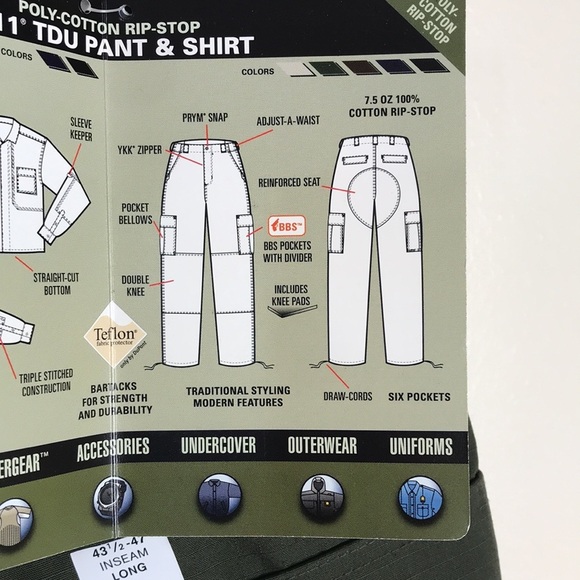 5.11 tactical TDU mens utility work pants with knee padding size 43.5-47 long - Picture 5 of 12